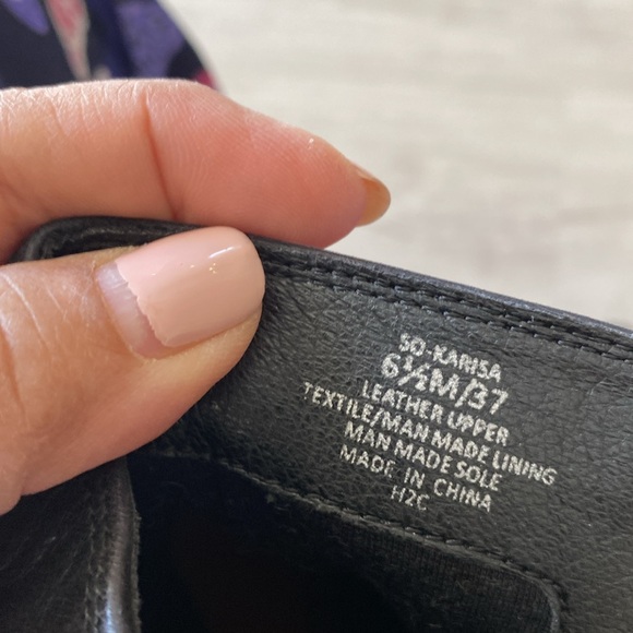 Sole Society Karissa ankle boots, Black leather. Square toe. size 7.5 like new - Picture 10 of 11